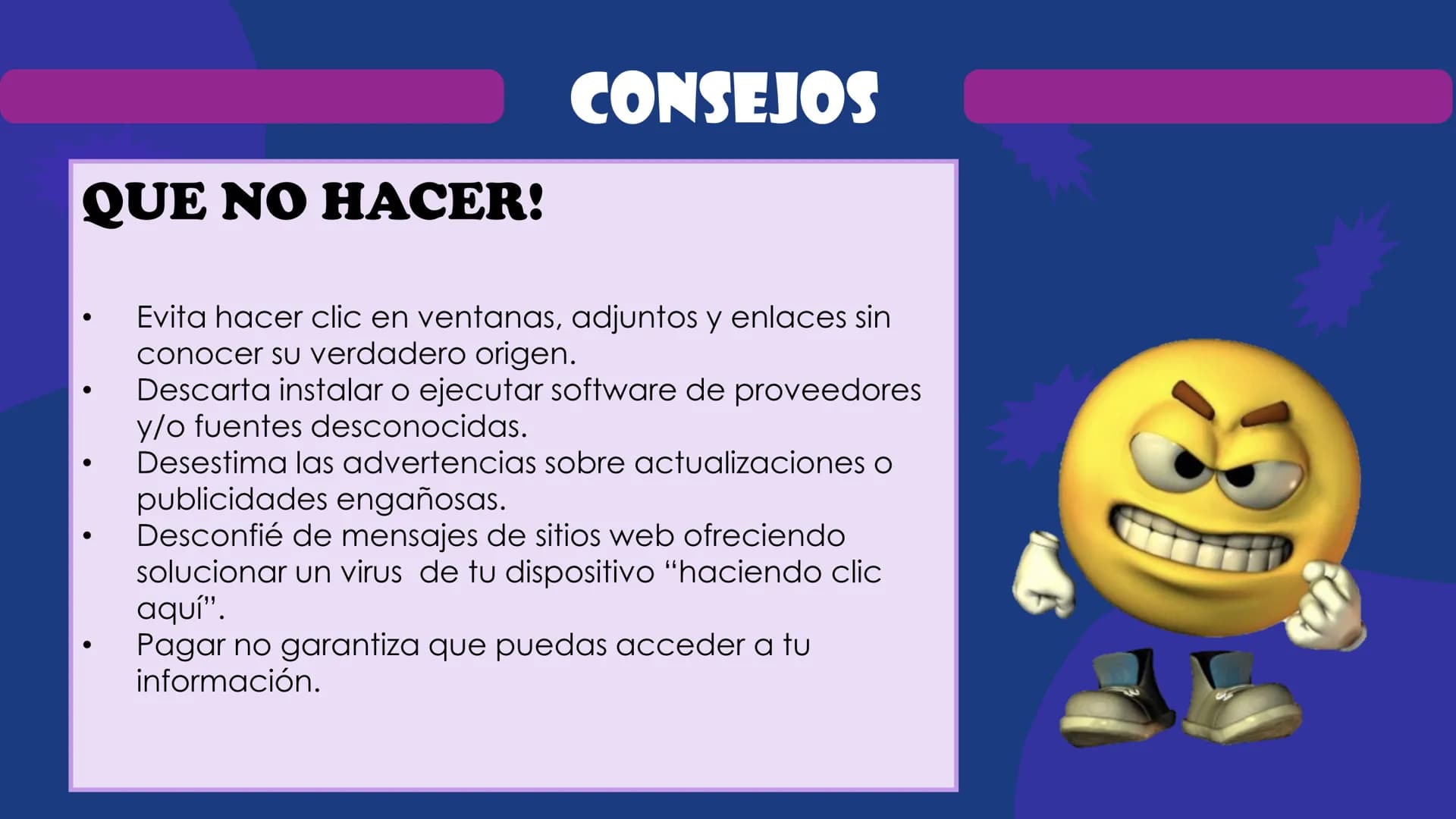 Antivirus
Informaticos
EEE ANTIVIRUS
Informaticos
Son piezas de software de aplicación cuyo objetivo es
detectar y eliminar de un sistema co