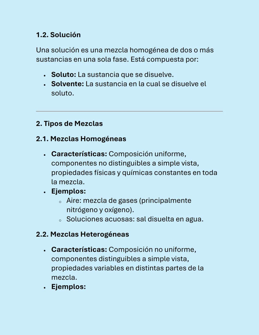 SOLUCIONES Y
MEZCLAS
Soluciones y Mezclas
Las soluciones y las mezclas son conceptos
fundamentales en química. Aquí se presenta una guía
det
