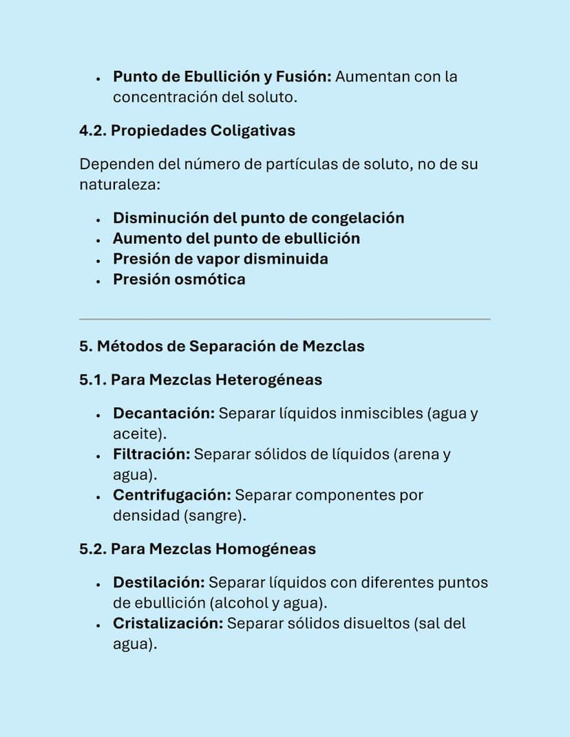 SOLUCIONES Y
MEZCLAS
Soluciones y Mezclas
Las soluciones y las mezclas son conceptos
fundamentales en química. Aquí se presenta una guía
det