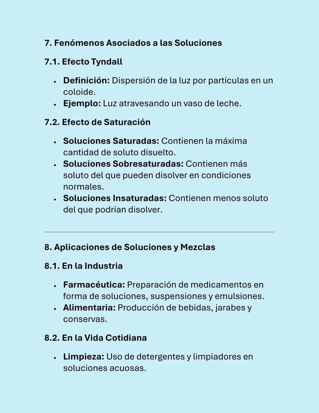 SOLUCIONES Y
MEZCLAS
Soluciones y Mezclas
Las soluciones y las mezclas son conceptos
fundamentales en química. Aquí se presenta una guía
det