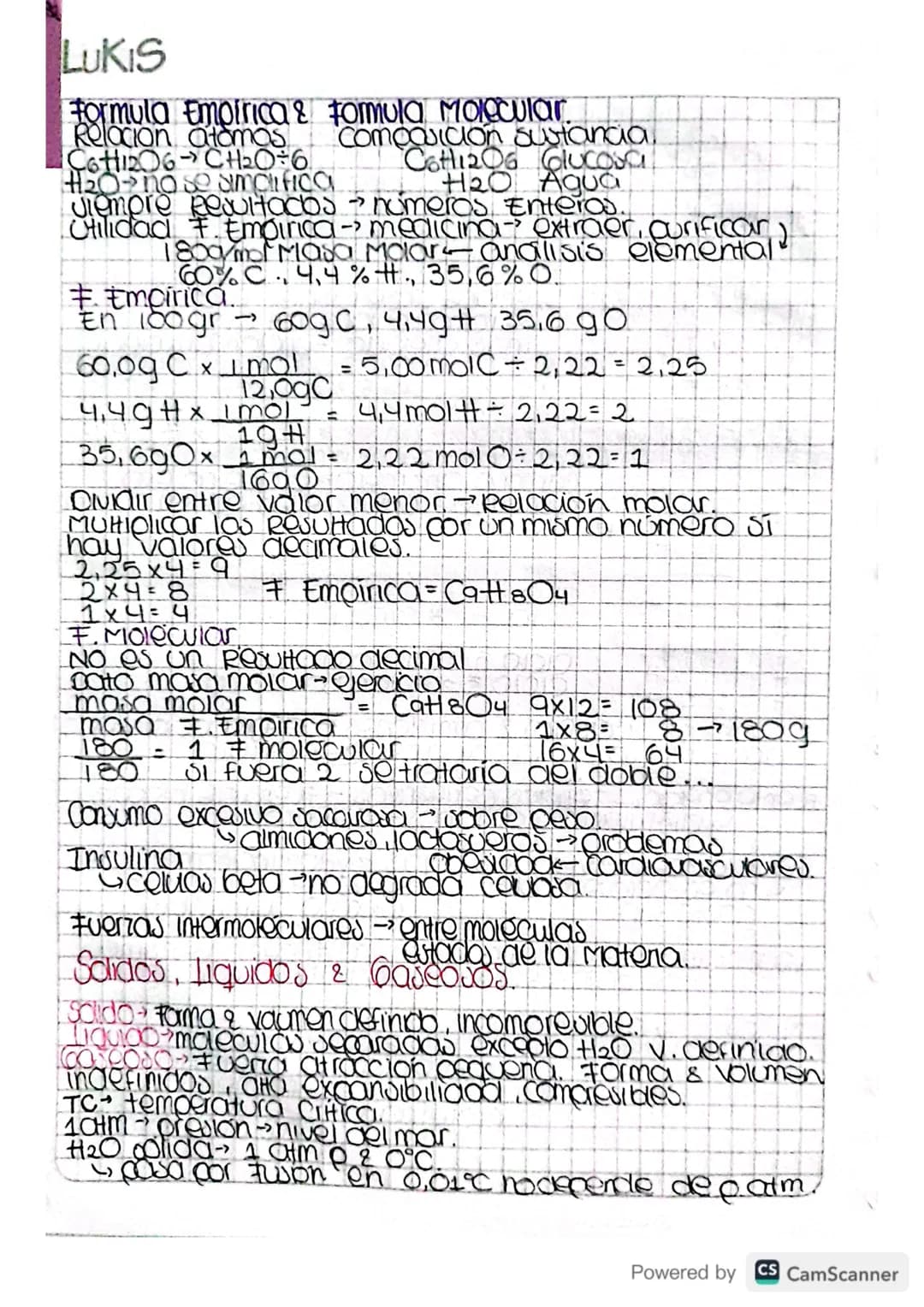 LUKIS
Formula Empirica & Formula Molecular.
Relacion atomos
C6H12O6-CH₂O÷6.
Composicion Sustancia.
C6H1206 Glucosa
H20 no se amCIFICA
H20 Ag