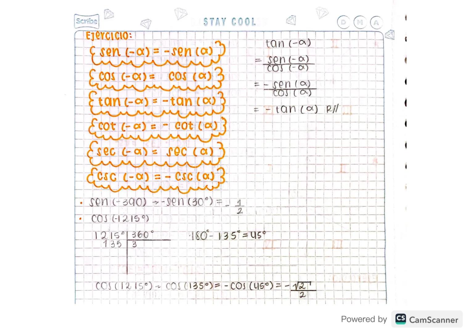 # funciones: TRIGONOMÉTRICAS CIRCULARES

У

(x, y)

←

sena = $\frac{y}{r}$

COS $\alpha$ = $\frac{x}{r}$

tan $\alpha$ = $\frac{y}{x}$

cot