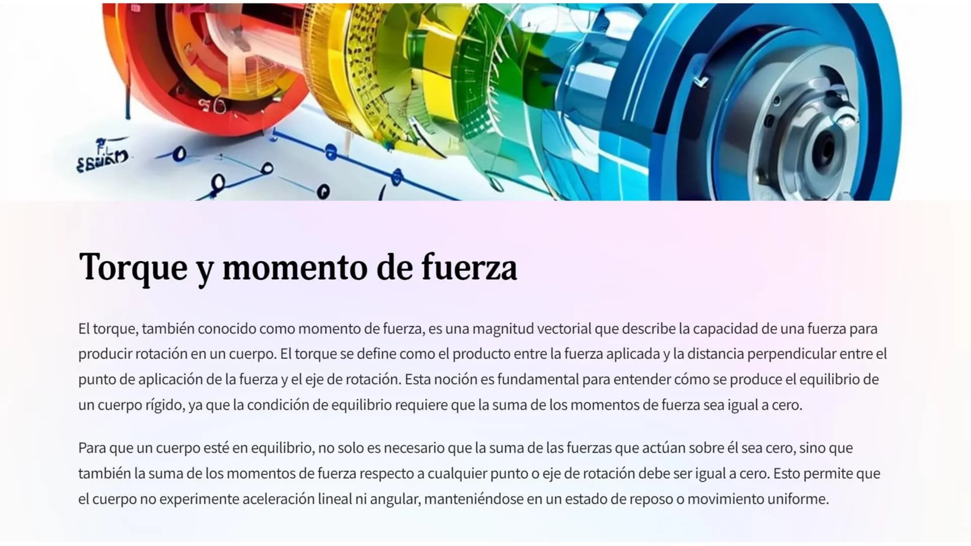 ne
Introducción a la
Estática
n
La Estática es la rama de la Mecánica que estudia el equilibrio de los
cuerpos cuando están sometidos a fuer