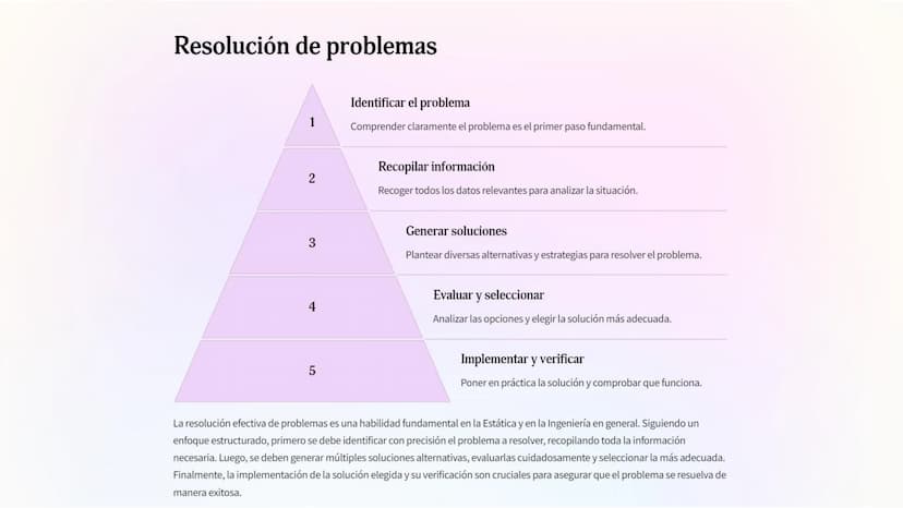 ne
Introducción a la
Estática
n
La Estática es la rama de la Mecánica que estudia el equilibrio de los
cuerpos cuando están sometidos a fuer