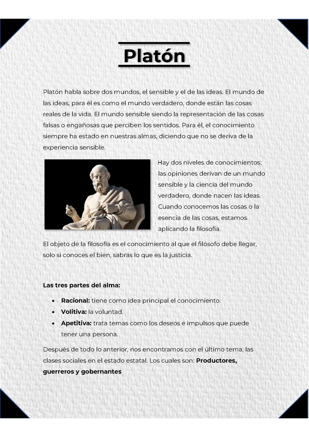 Pensamiento de Platón