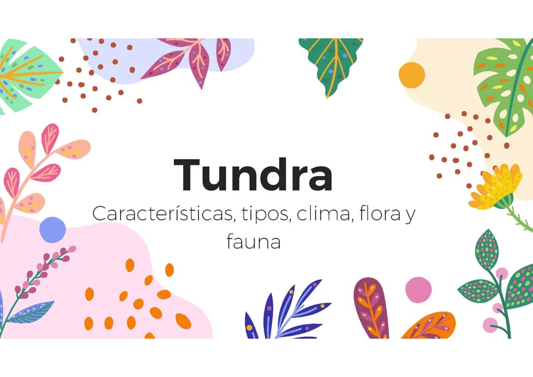 Ecosistemas: Tundra