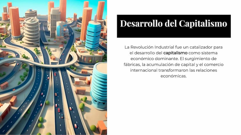 La Revolución
Industrial y el
Surgimiento del
Capitalismo: Un
Análisis Profundo Introducción
La Revolución Industrial marcó un
punto de infl