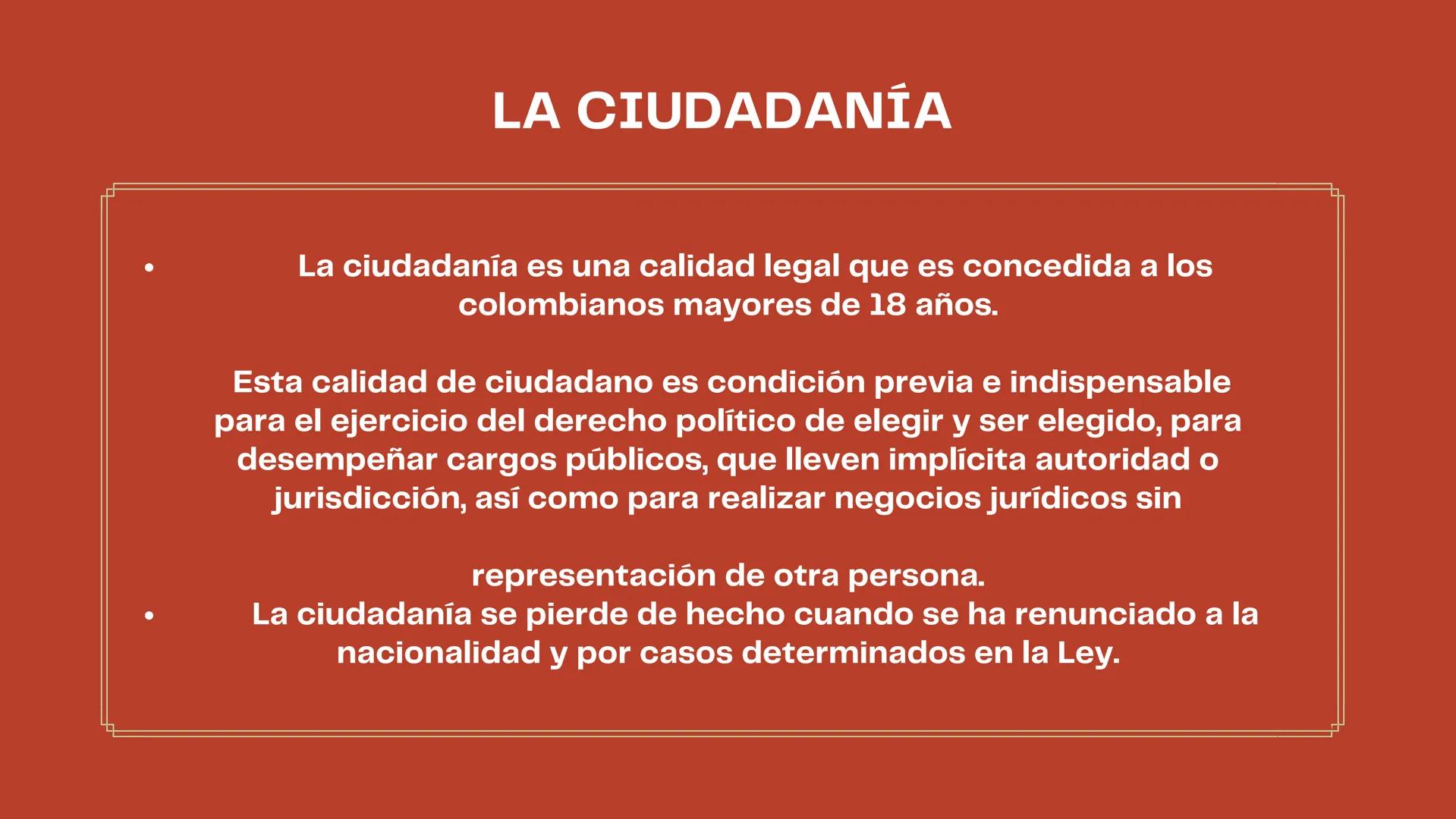 LOS ELEMENTOS DEL
ESTADO
COLOMBIANO
! HISOTRIA
Está constituido como registro del pasado en común de una comunidad y por las
expectativas si