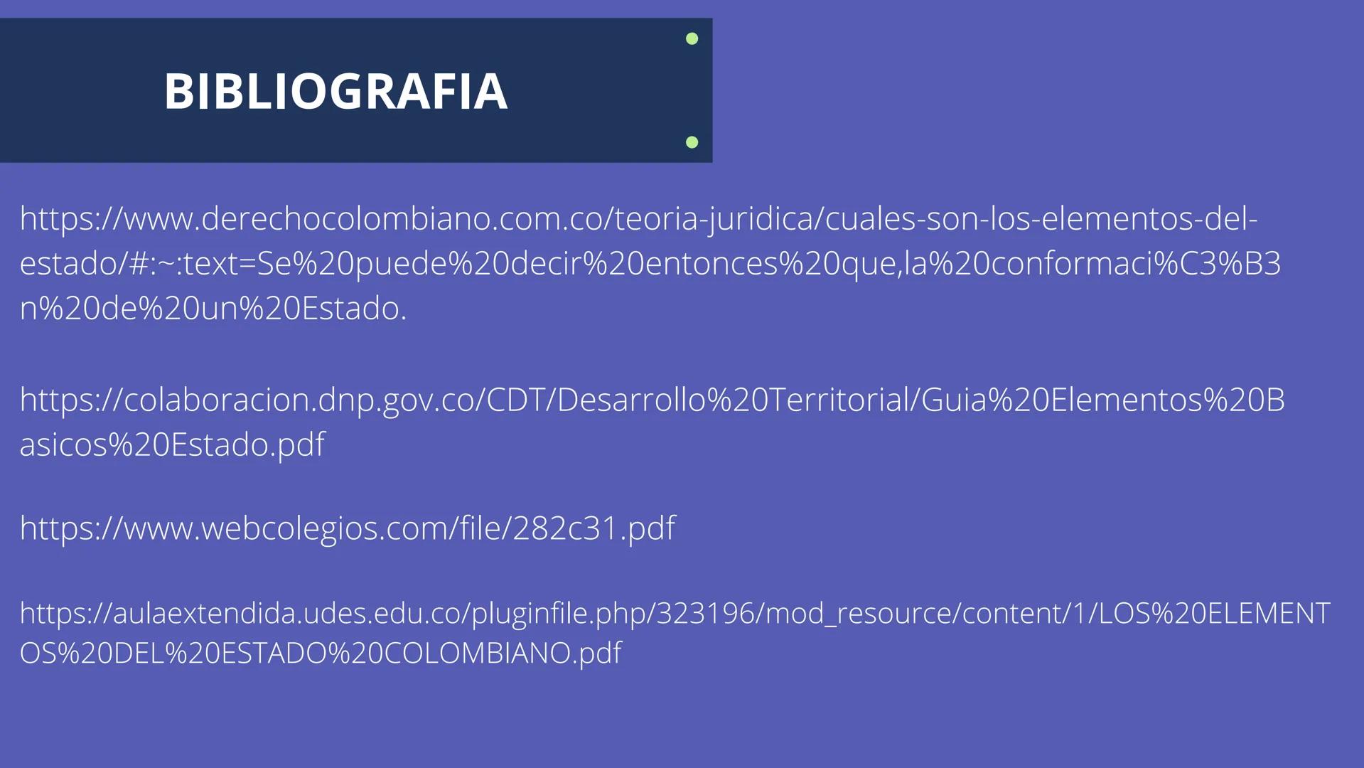 LOS ELEMENTOS DEL
ESTADO
COLOMBIANO
! HISOTRIA
Está constituido como registro del pasado en común de una comunidad y por las
expectativas si