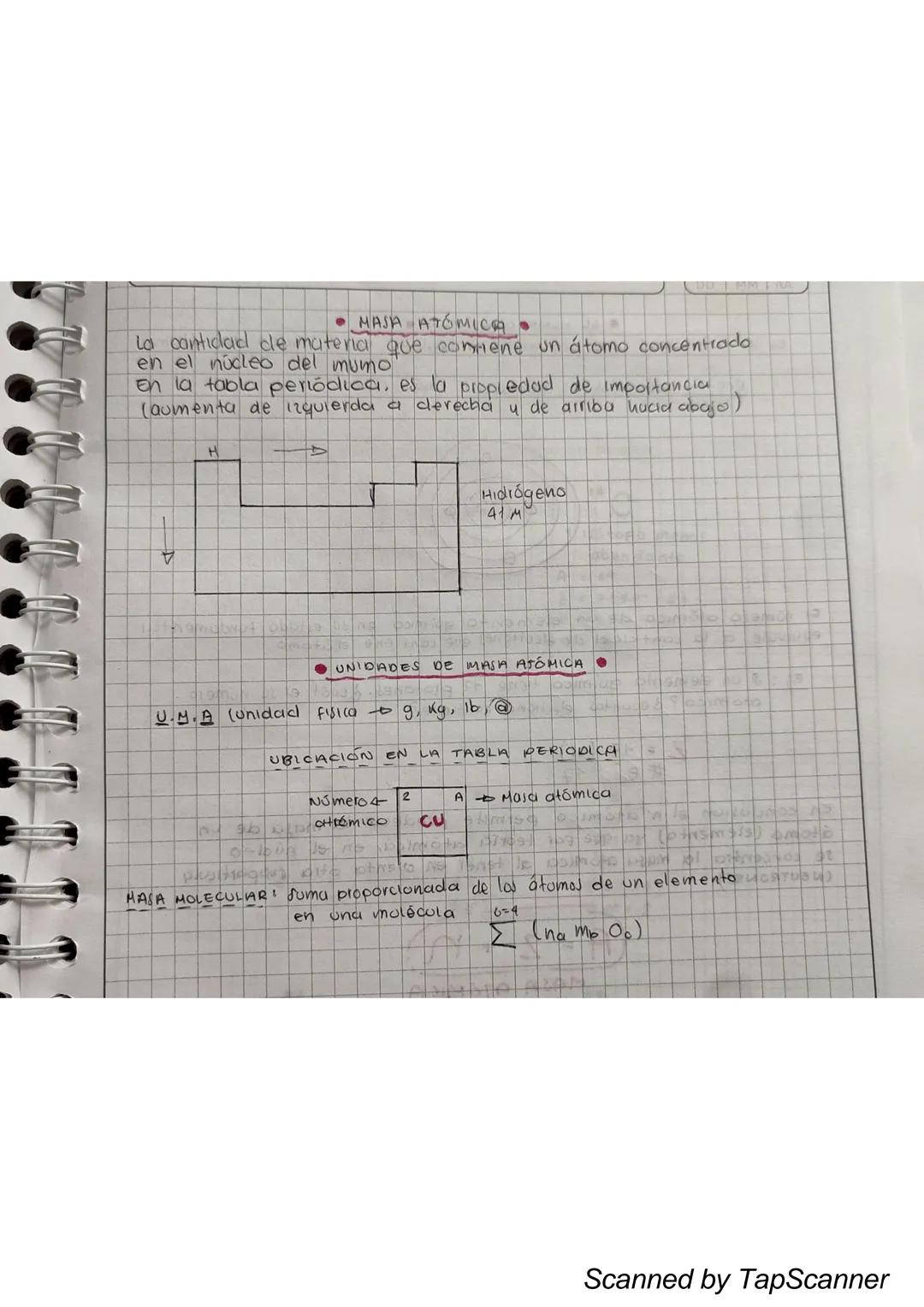 - MASA ATOMICA
La cantidad de materia que contiene un átomo concentrado
en el núcleo del mumo
En la tabla periódica, es la propiedad de impo
