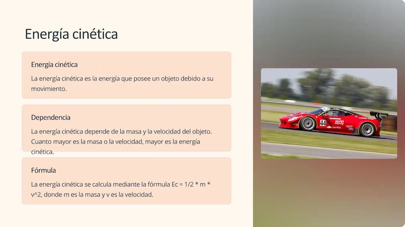 Trabajo y Energía
El trabajo y la energía son conceptos fundamentales en la física
que describen el movimiento y la capacidad de realizar ca