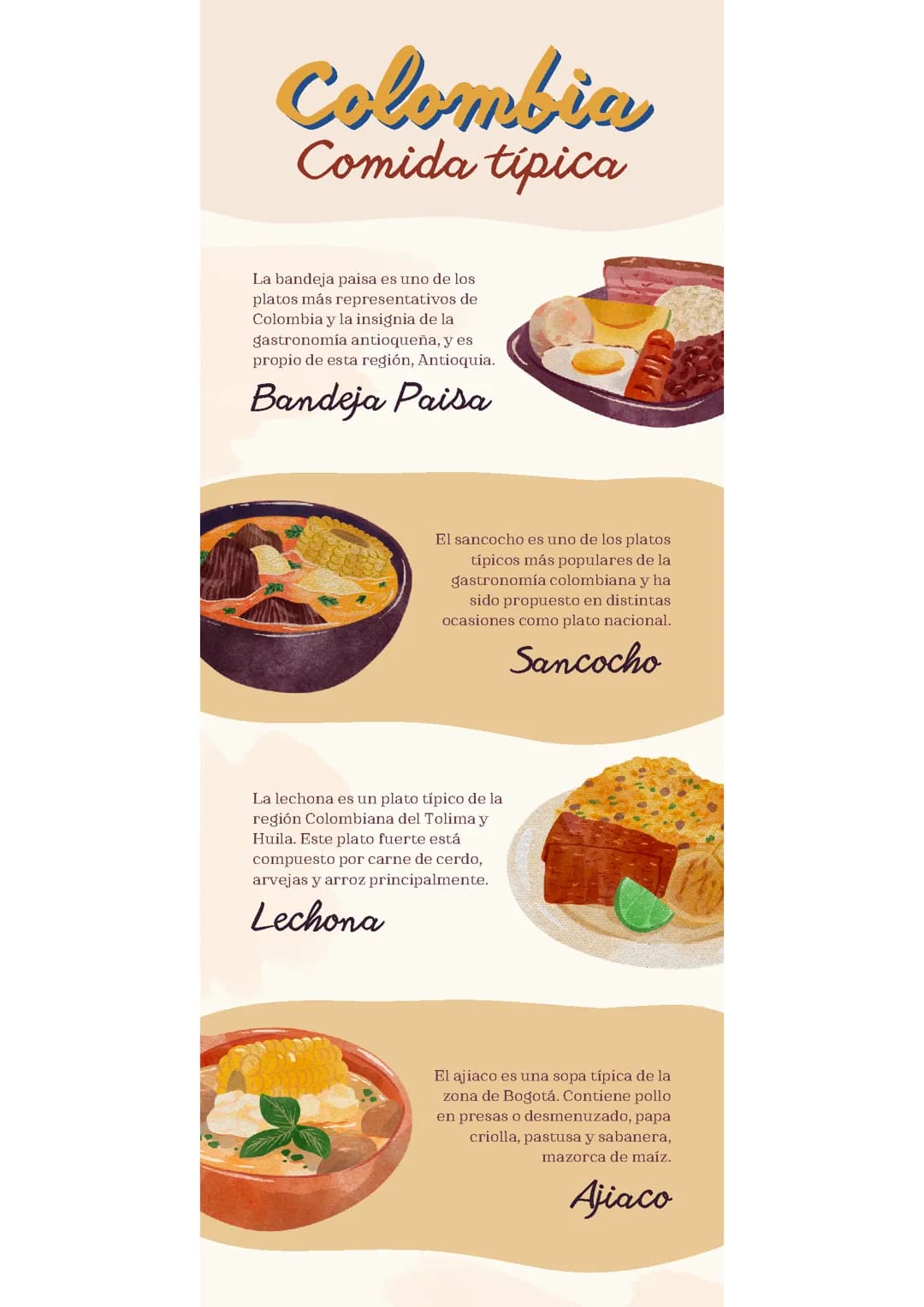 Comidas típicas de Colombia 