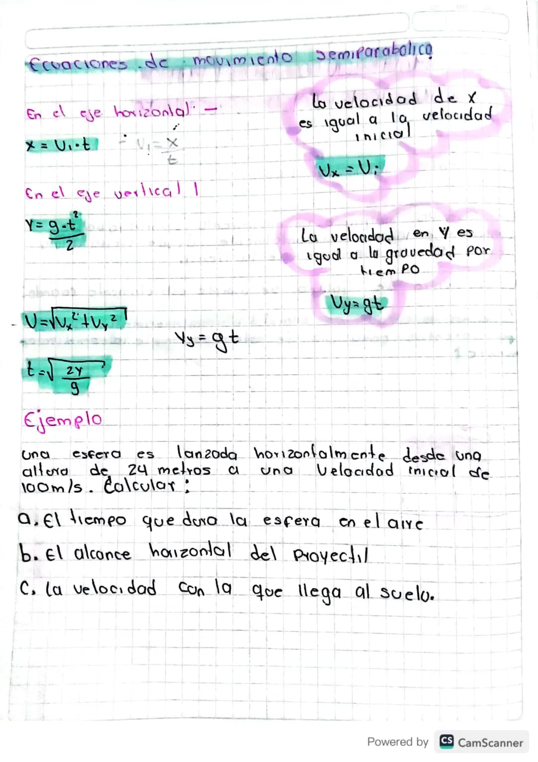 MOVIMIENTO EN EL PIANO
CON ACETERACIÓN CONSTANTE
Movimiento semiparabolico
Un cuerpo adquiere un movimiento semiporobolico,
Cuando se lanza 