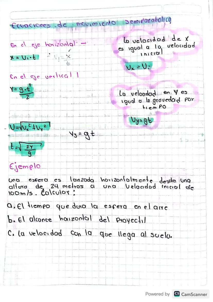 MOVIMIENTO EN EL PIANO
CON ACETERACIÓN CONSTANTE
Movimiento semiparabolico
Un cuerpo adquiere un movimiento semiporobolico,
Cuando se lanza 