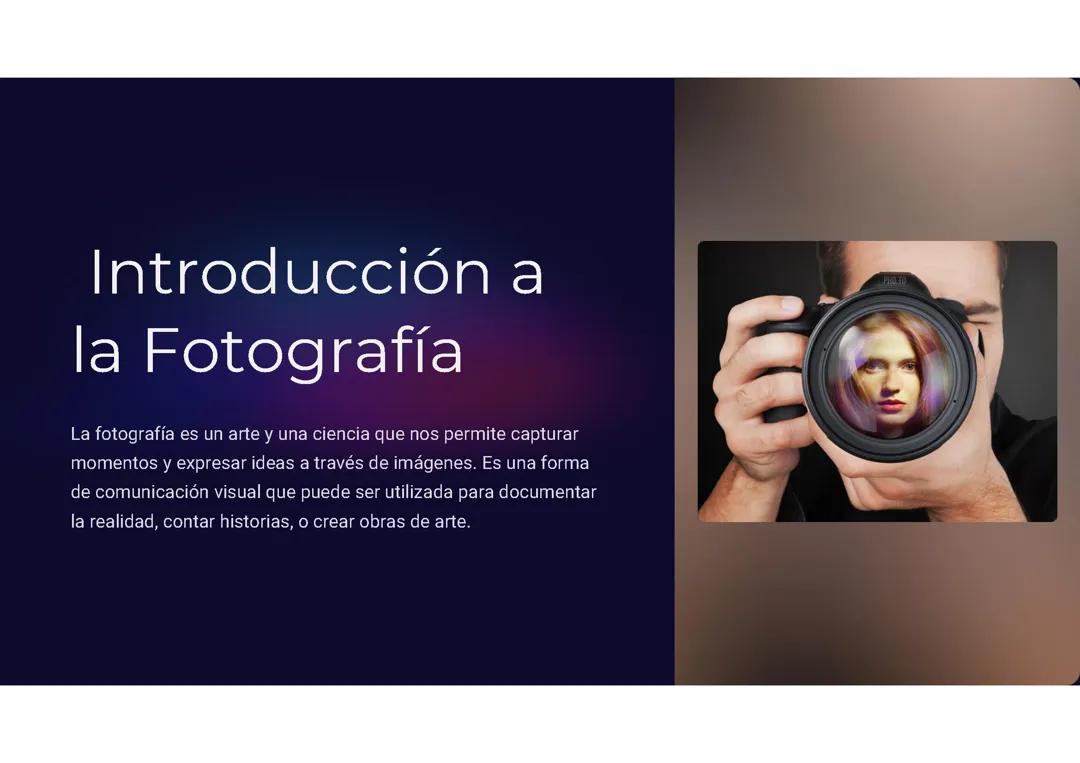 Fotografía : Técnicas básicas, composición, edición digital.