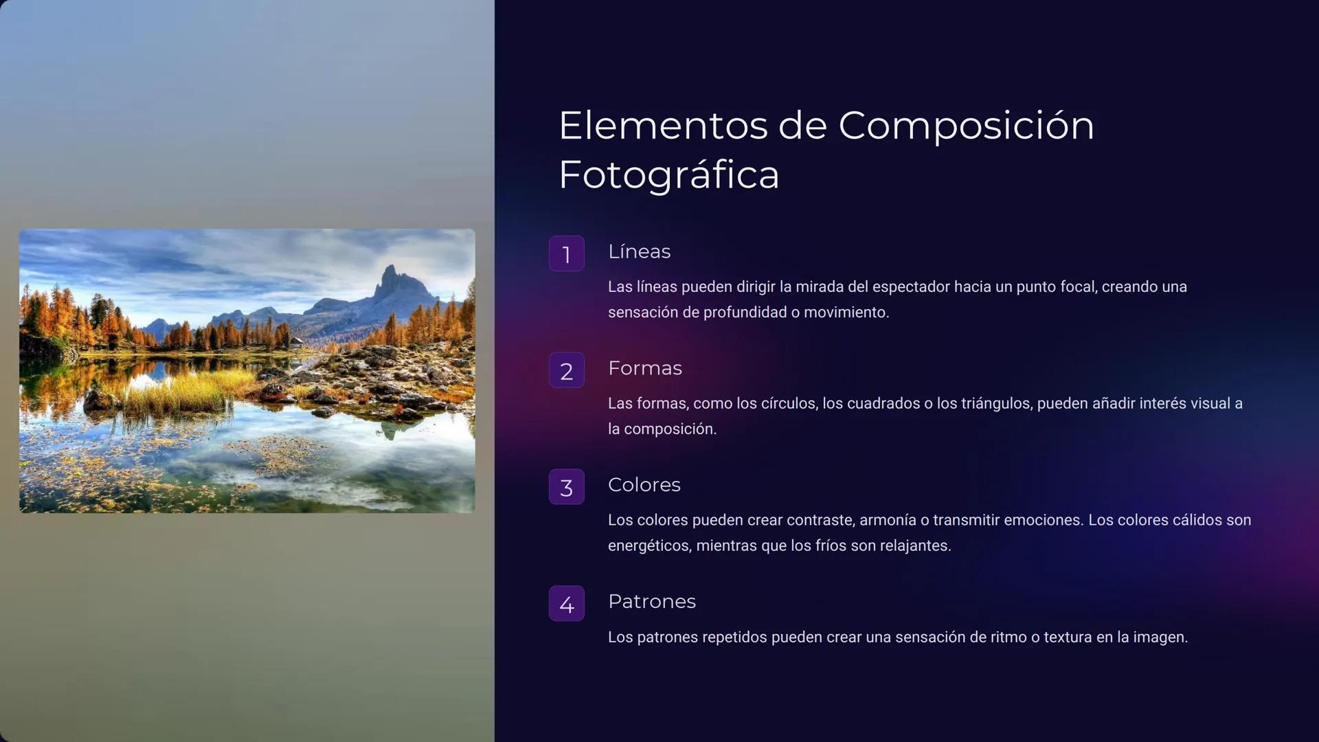 Introducción a
la Fotografía
La fotografía es un arte y una ciencia que nos permite capturar
momentos y expresar ideas a través de imágenes.