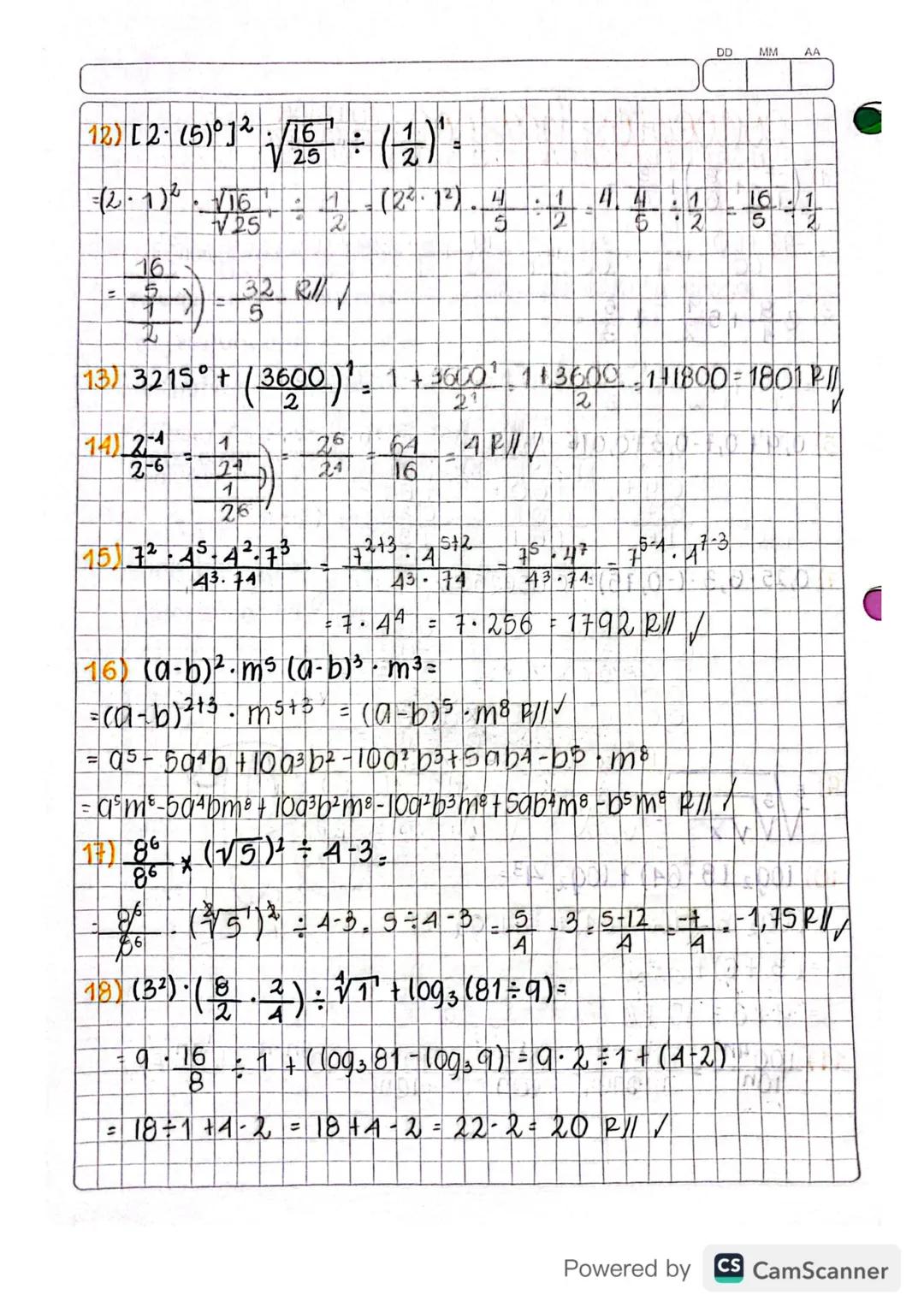# conceptos básicos :

DD MM AA

SOLUCION
DELTALUER

1)$(\frac{-7}{10} + \frac{8}{6}) + \frac{3}{4} =$

$\frac{-42+80}{60} + \frac{3}{4} = \