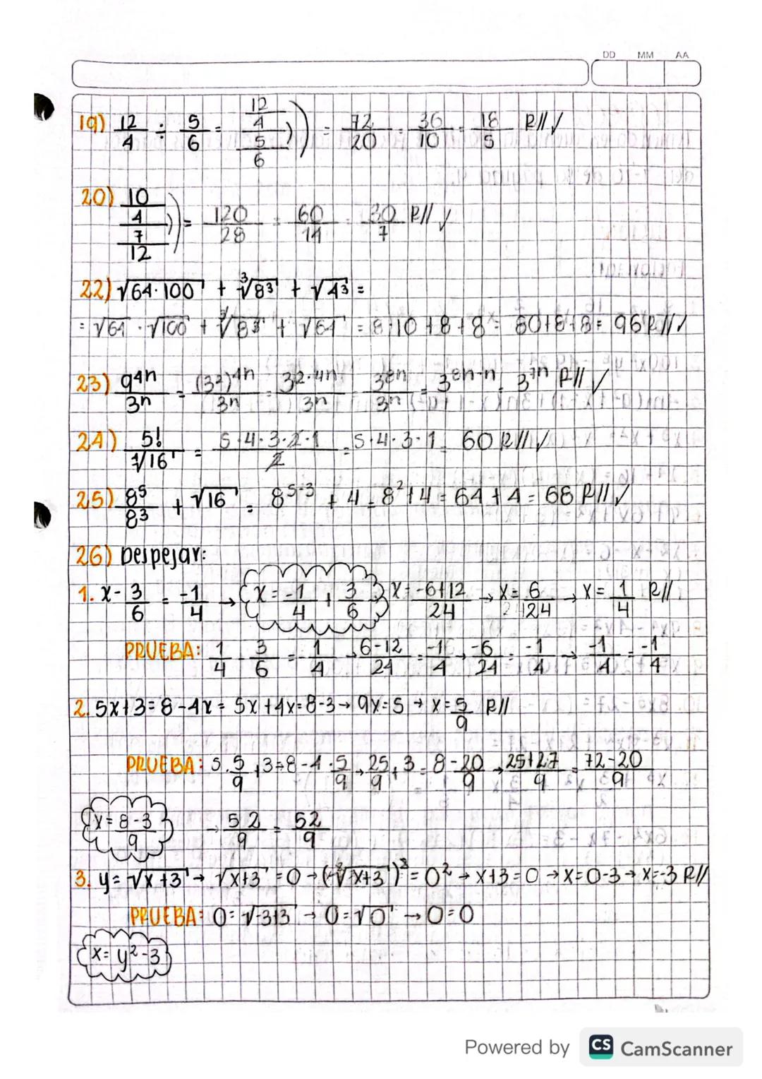 # conceptos básicos :

DD MM AA

SOLUCION
DELTALUER

1)$(\frac{-7}{10} + \frac{8}{6}) + \frac{3}{4} =$

$\frac{-42+80}{60} + \frac{3}{4} = \