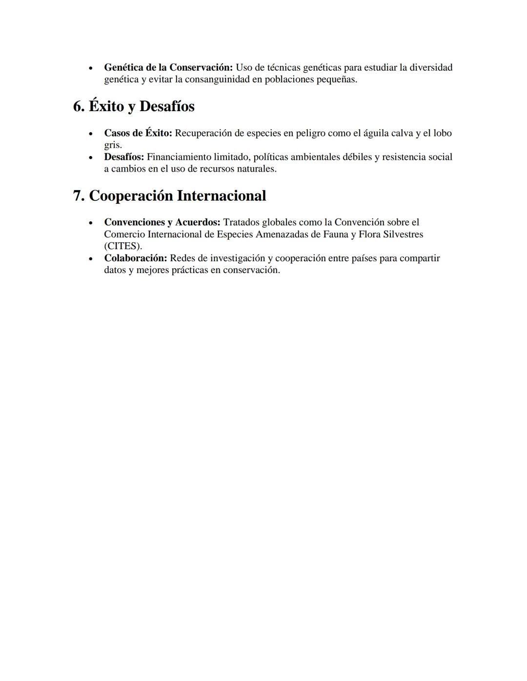 Biología de la Conservación
APUNTES//
1. Definición y Objetivos
•
Definición: Disciplina que estudia la conservación, preservación y gestión