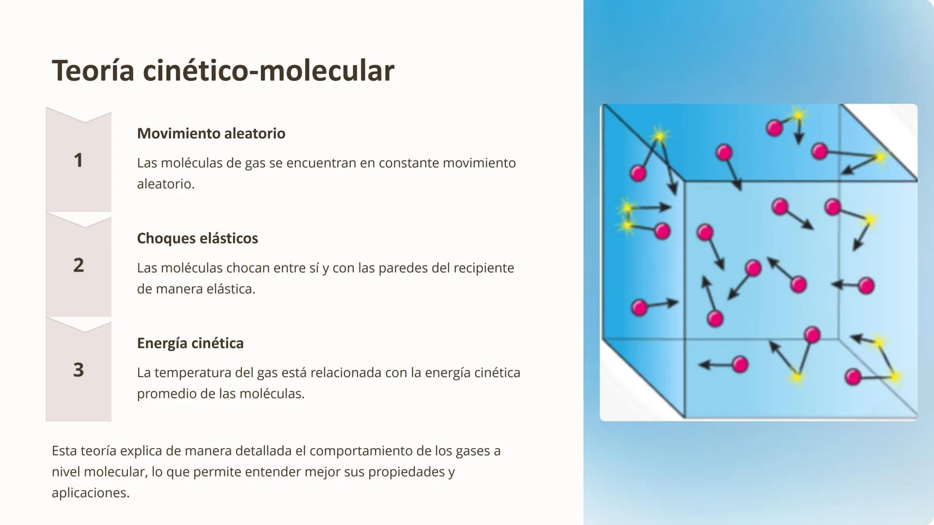 los gases
Los gases son fluidos invisibles que ocupan todo el espacio
disponible y se expanden para llenar cualquier recipiente.
Están compu
