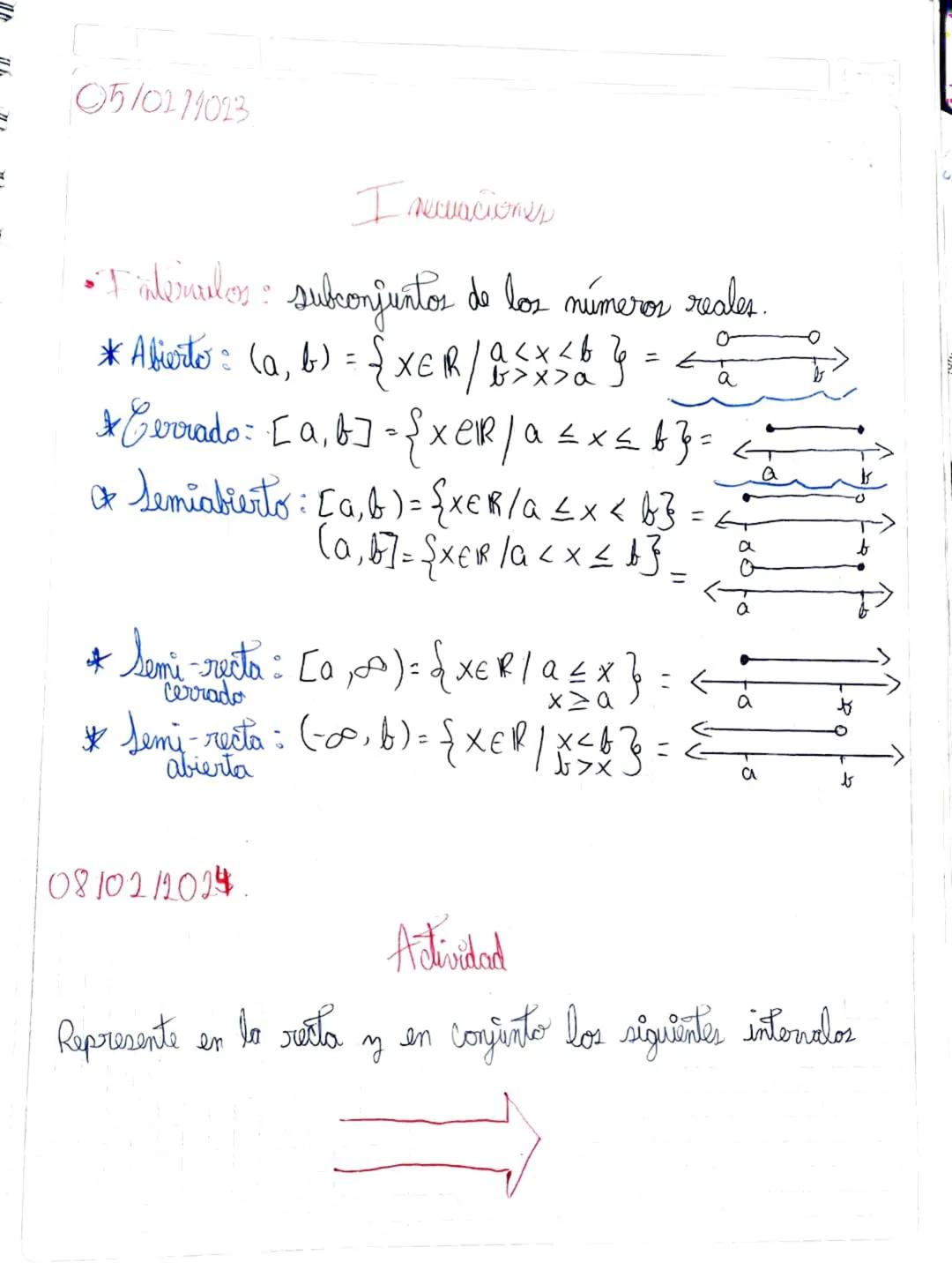 Intervalos Matemáticas