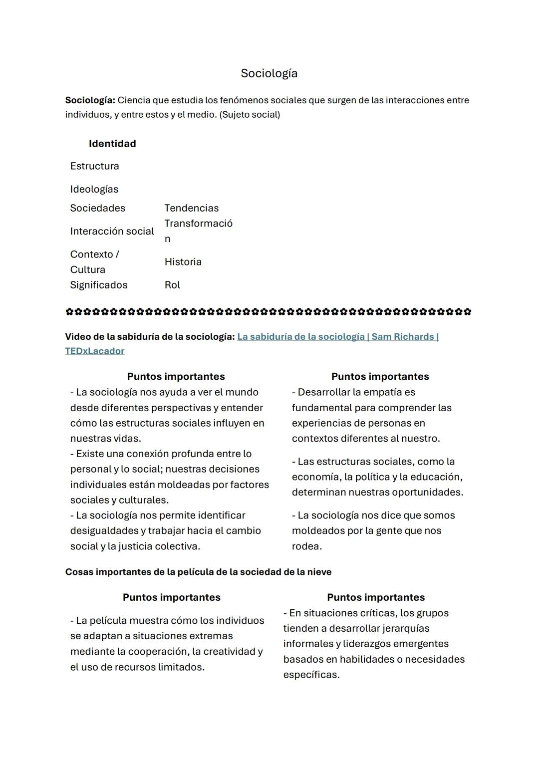 Introducción a la Sociología: Principales Autores y Temas Claves