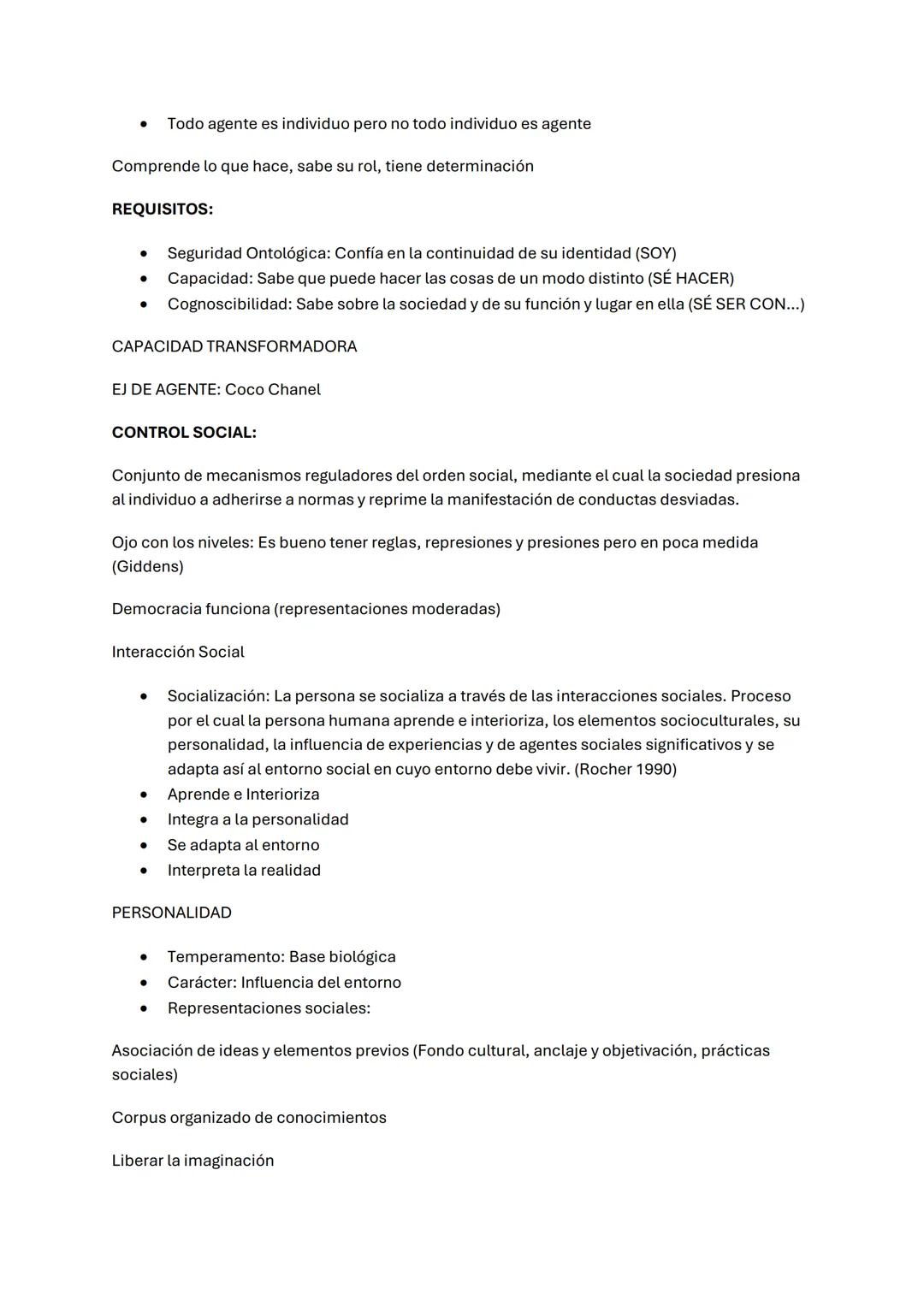 Sociología
Sociología: Ciencia que estudia los fenómenos sociales que surgen de las interacciones entre
individuos, y entre estos y el medio