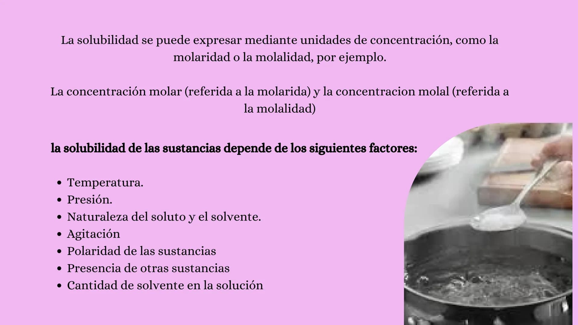 PH
Suman's
BUSK
SOLUBILIDAD, ÁCIDOS Y
BASES, PHE
HIDROCARBUROS CICLICOS
Y ACICLICOS Solubilidad
El soluto es la sustancia
que se disuelve en