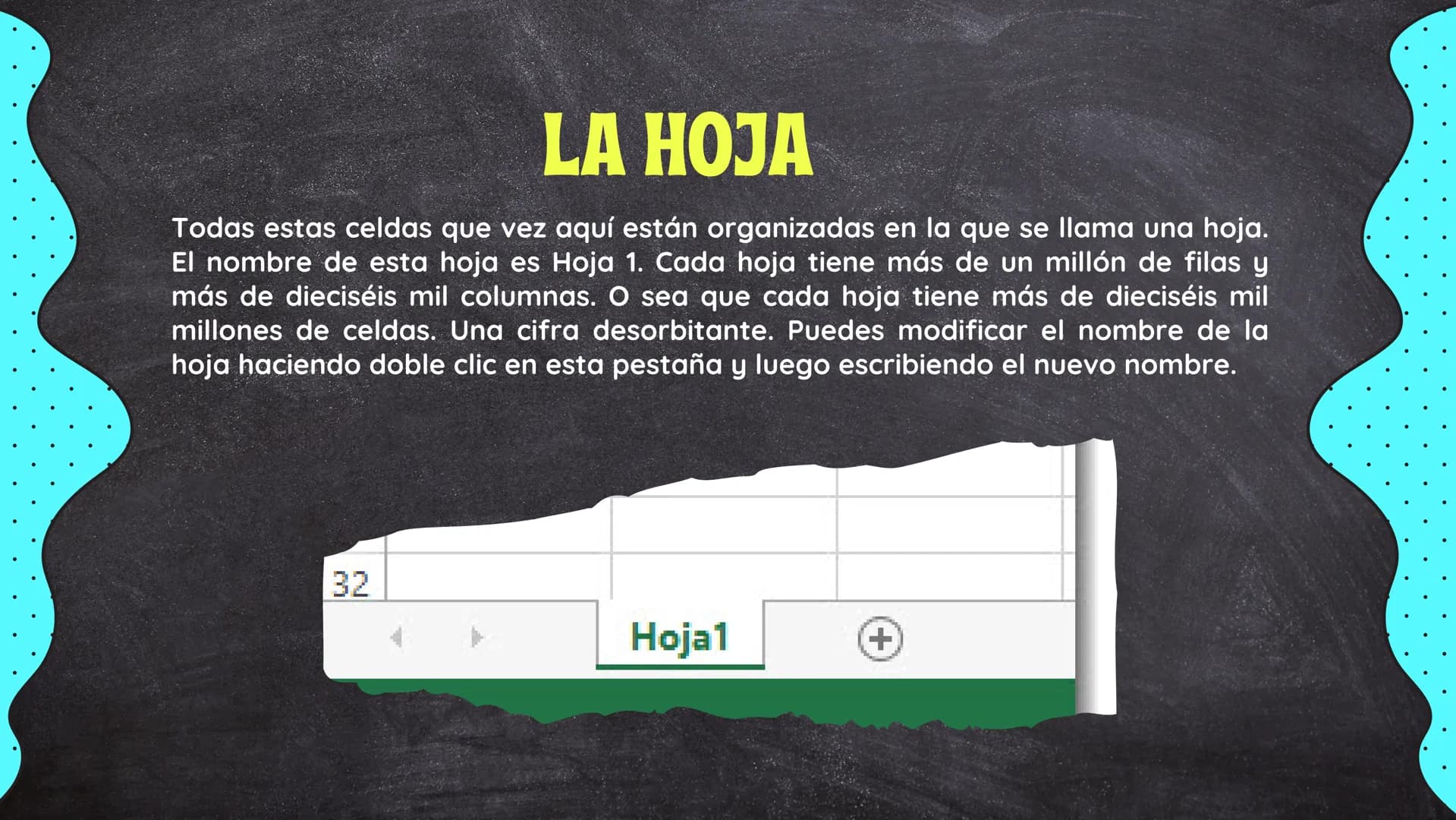 *
EXCEL
CONCEPTOS
BASICOS
E
TECNOLOGÍA QUE ES EXCEL
Excel, una aplicación de Microsoft Excel, permite a
los usuarios crear, organizar y anal