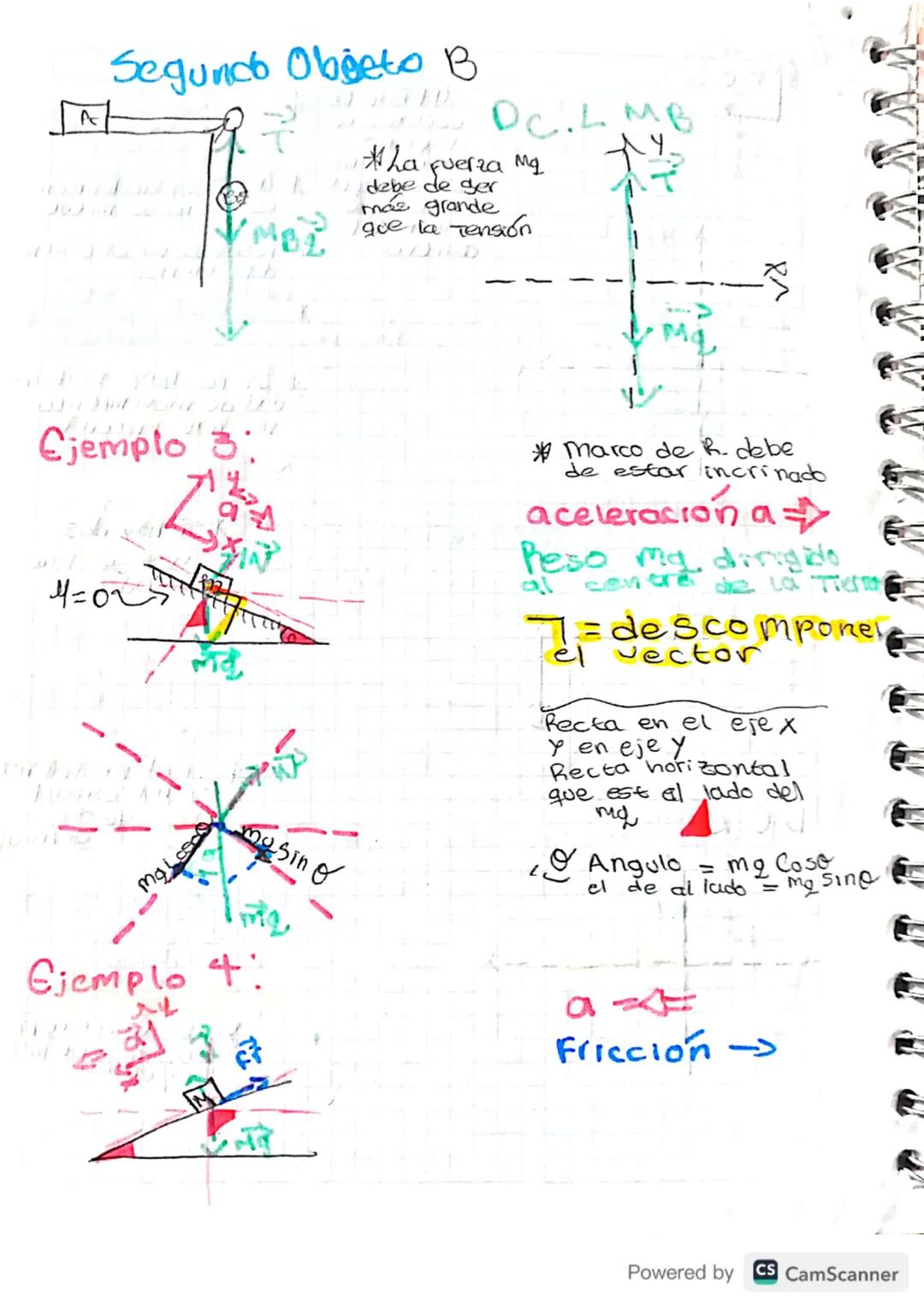 Ejemplo 1
30
①Pasar los * *Marco de
vectores a
el plano
cartesiano
referencia Di
recciona
que siempre a² = 0 La aceleración
1 2
D.C. L.
tien