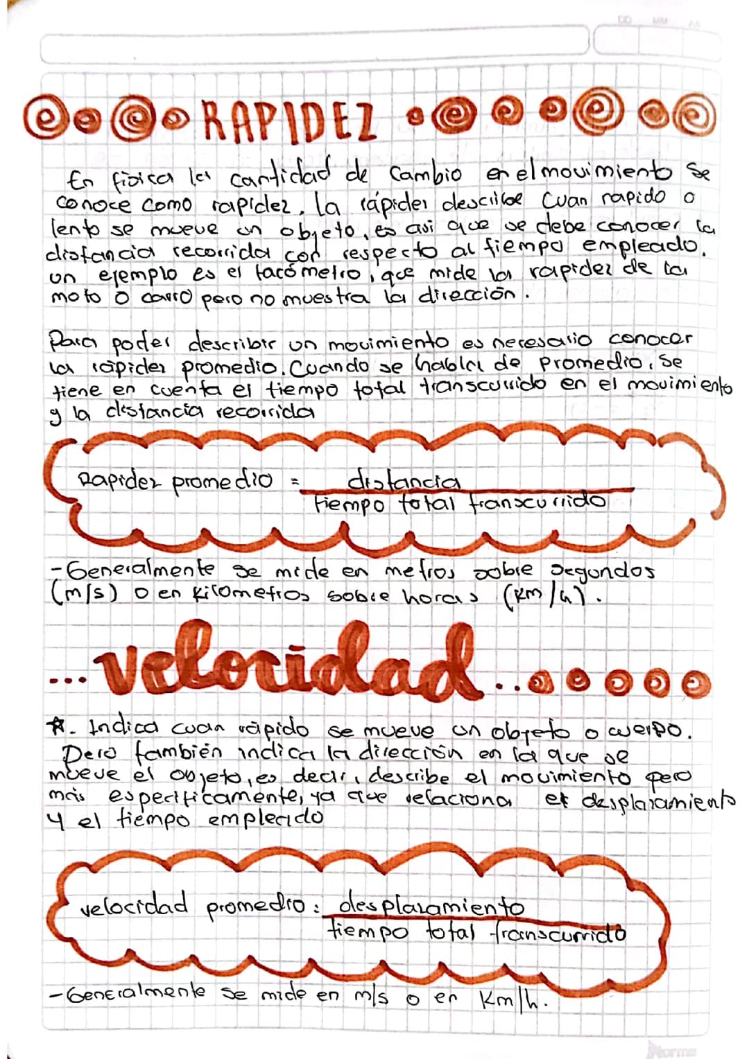 Rapidez y velocidad 