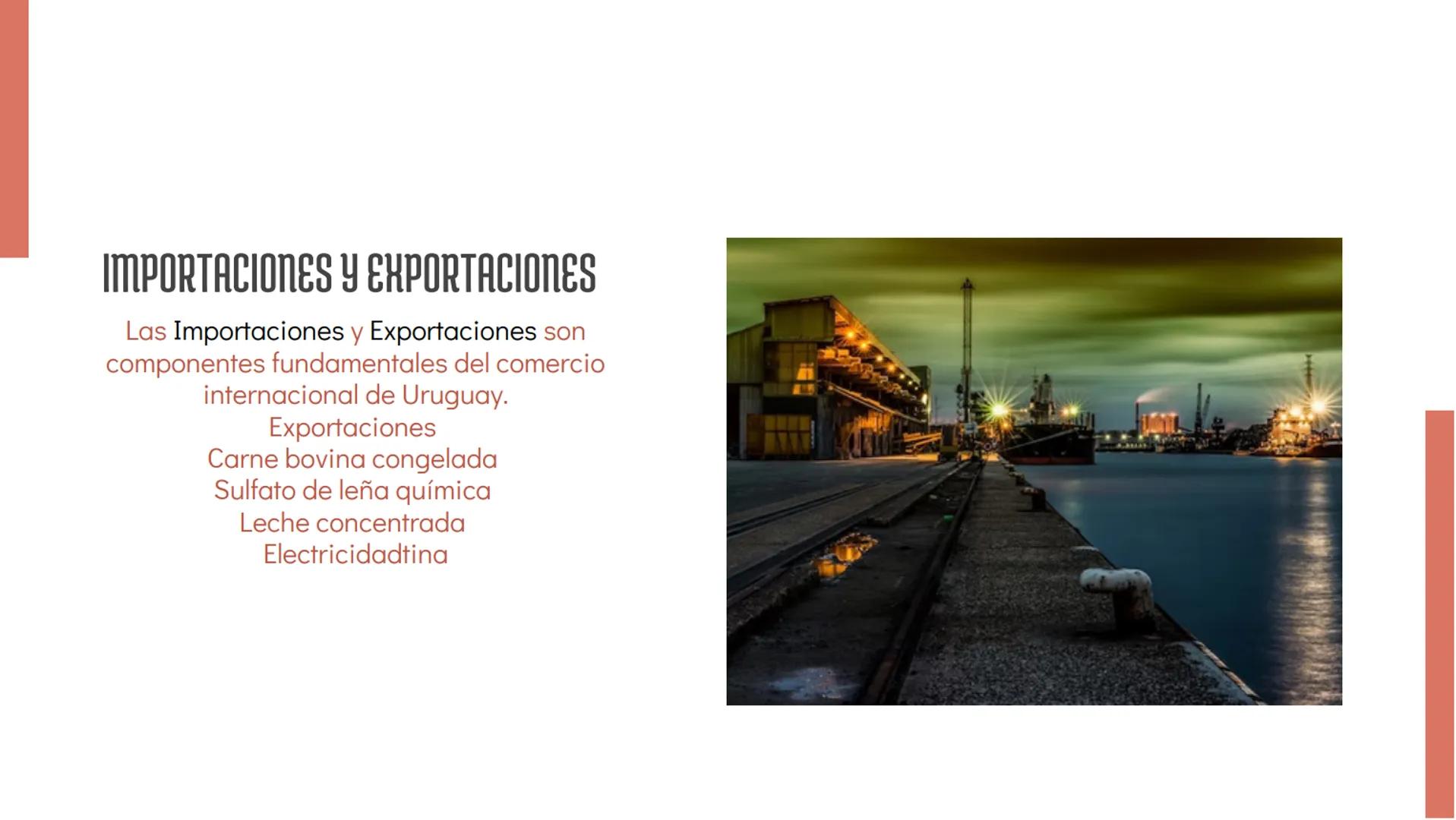 URUGUAY
y su
ECONOMÍA PRODUCTO INTERNO BRUTO (PIB)
El PIB es una medida clave para evaluar el
crecimiento económico de un país. En Uruguay,
