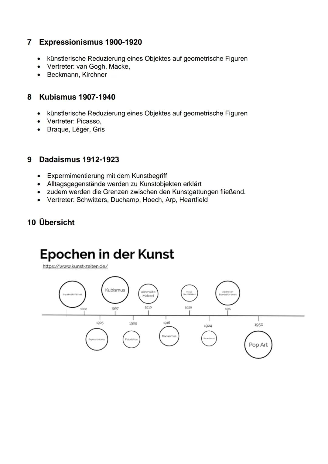 # Verschiedene Epochen der Kunstgeschichte
Zusammenfassung

1 Renaissance 1490-1600

- Ideale Maße und Proportionen spielen bei der Darstell