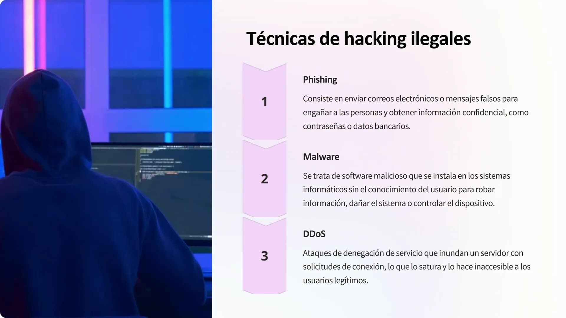 la ciberseguridad
La ciberseguridad es la práctica de proteger los sistemas informáticos y la
información digital de accesos no autorizados,