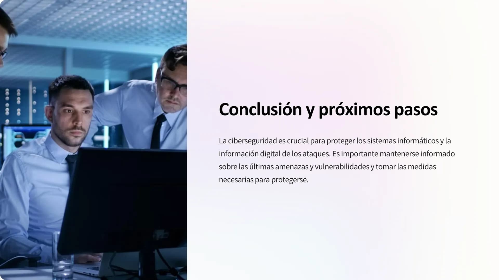 la ciberseguridad
La ciberseguridad es la práctica de proteger los sistemas informáticos y la
información digital de accesos no autorizados,