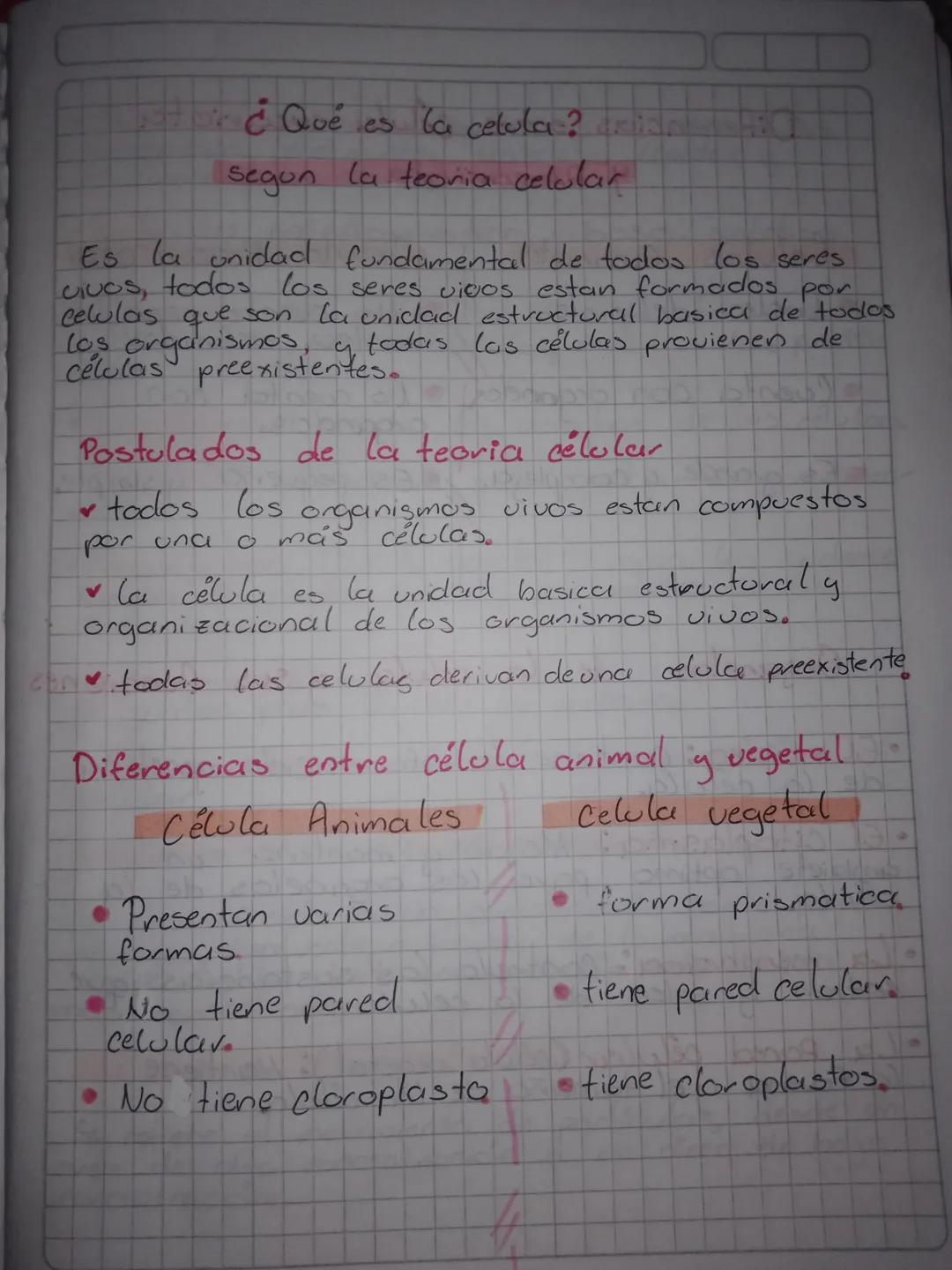 # ¿Qué es la celula?

## segun la teoria celular

Es la unidad fundamental de todos los seres
civos, todos los seres vivos estan formados po