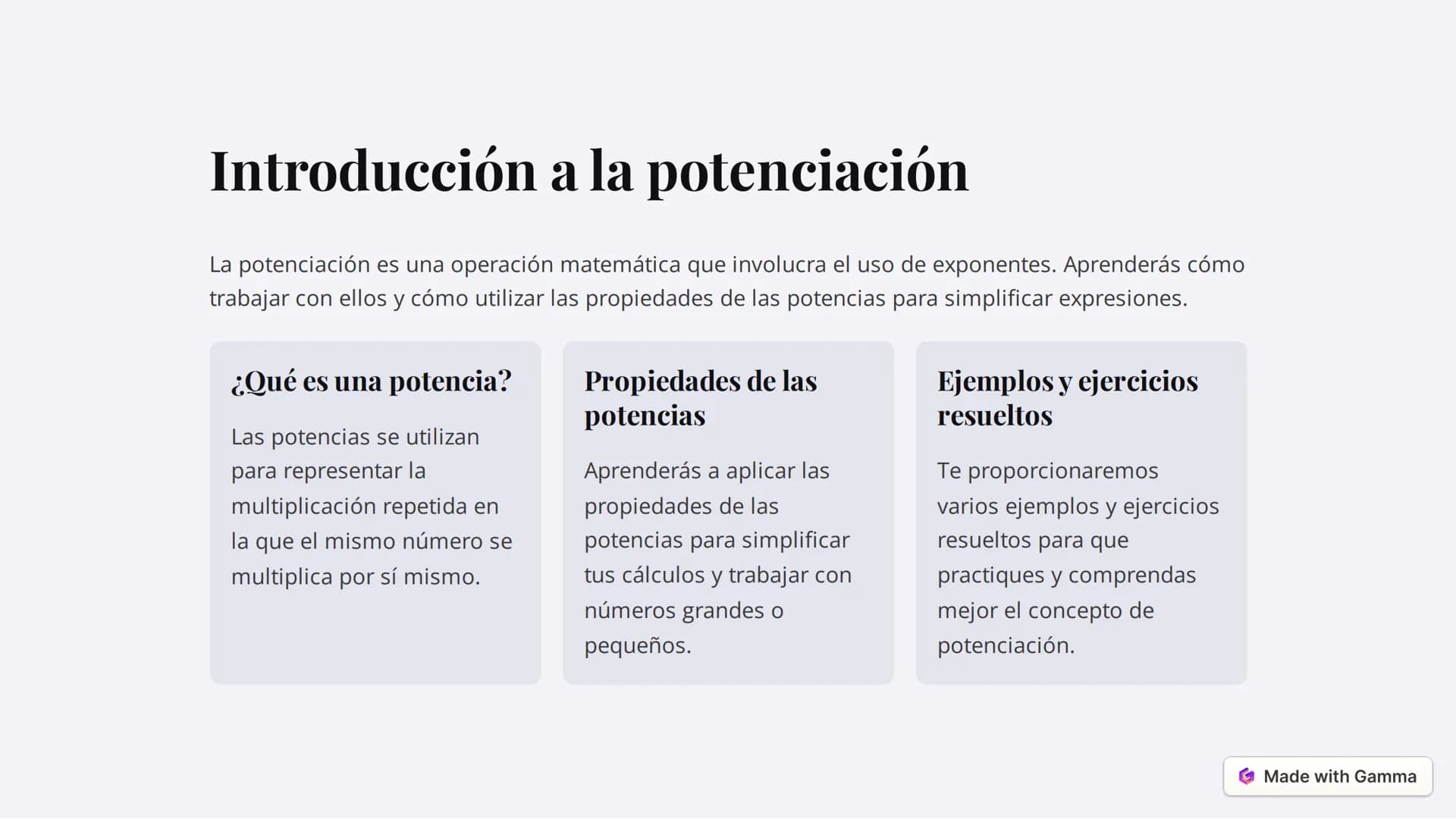 -x
0108
Sx
Aprende todo sobre potenciación
X-u
O
y radicación
C
Coración cientifica y bn sinn
en cos+ba x)
En esta lección, estarás a cargo 