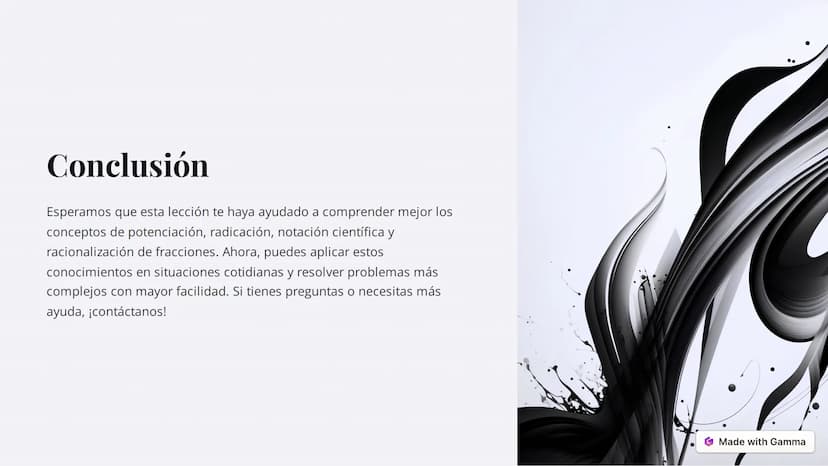 -x
0108
Sx
Aprende todo sobre potenciación
X-u
O
y radicación
C
Coración cientifica y bn sinn
en cos+ba x)
En esta lección, estarás a cargo 