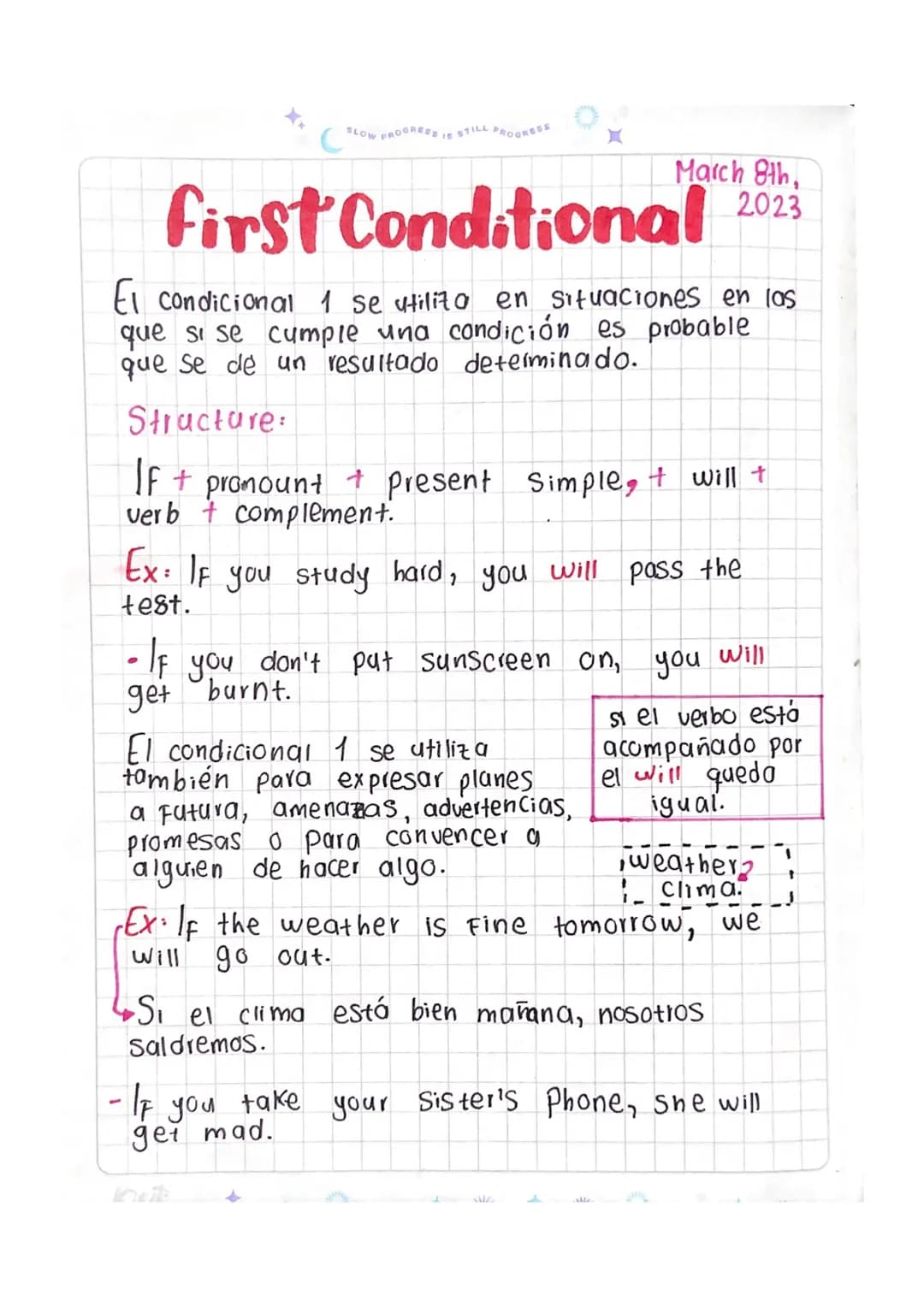 First Conditional
