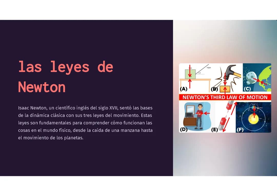 Dinámica y leyes de Newton
