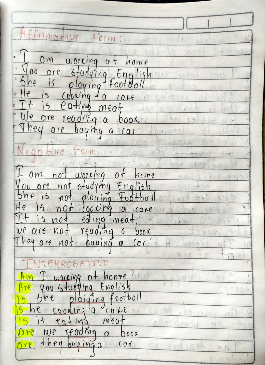 PRESENT CONTINUOUS

· Talking about actions that
happening now

Eg

I lam leating lan apple.

subject Verb To Be Main Verb Comp
present -ing