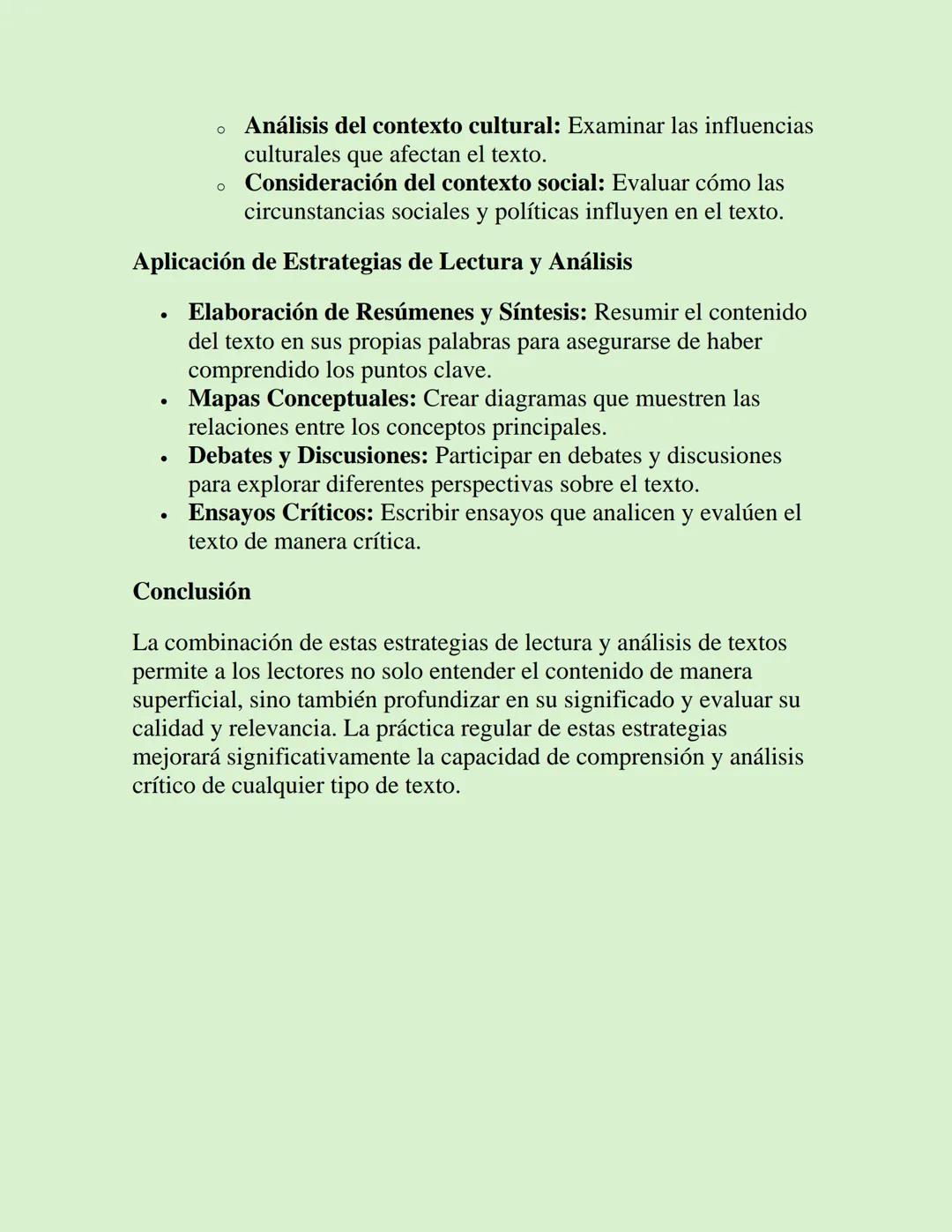 Estrategias de Lectura y
Análisis de Textos
Introducción
La lectura y el análisis de textos son habilidades fundamentales para
el aprendizaj