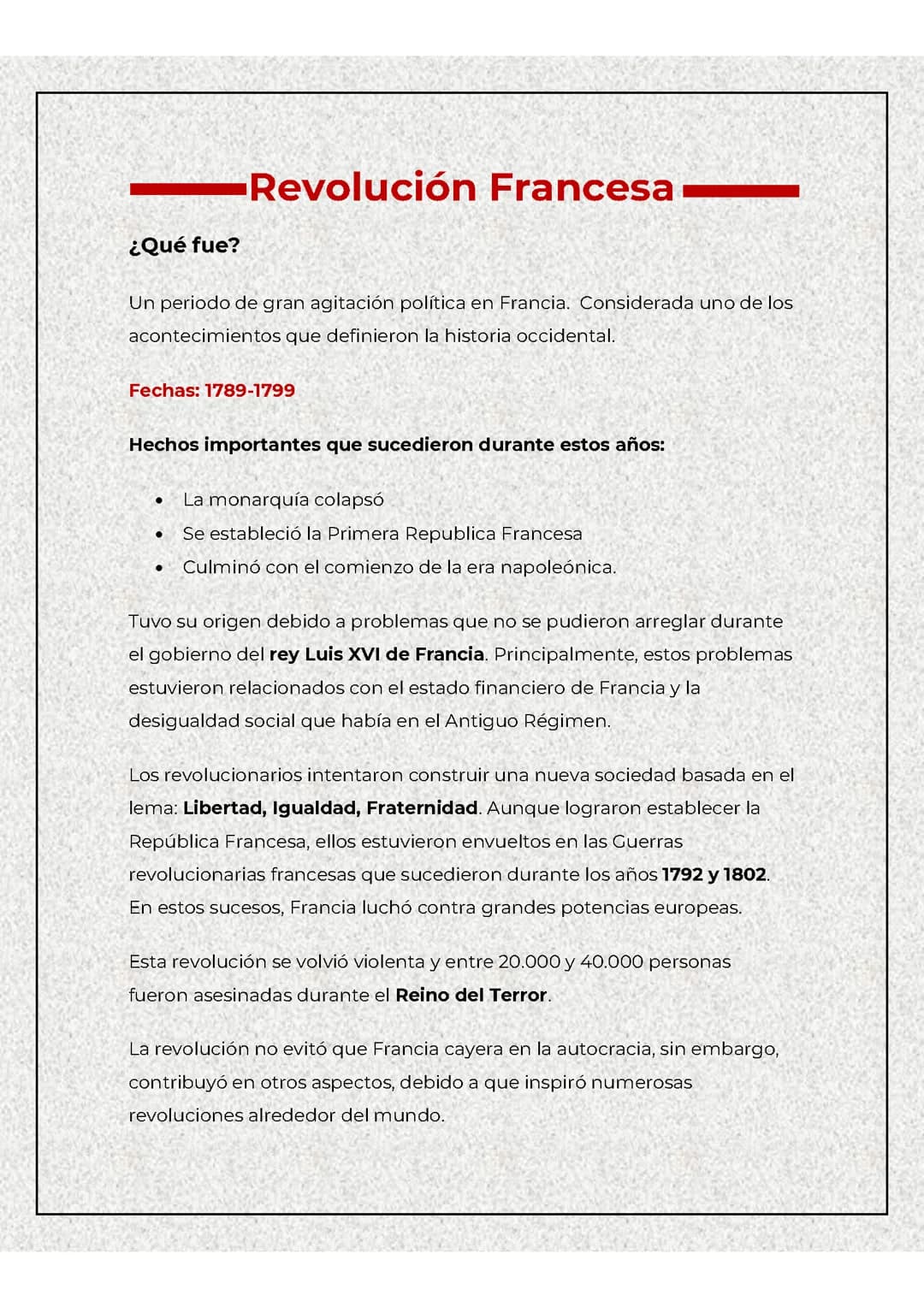 La revolución francesa