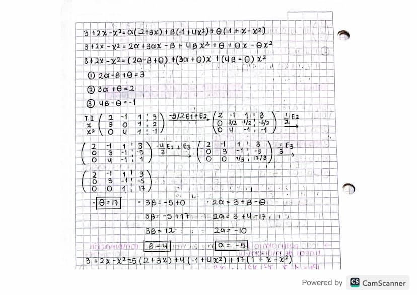 "
←
H
Febrero
Febrero 8/2023)
combinación lineal
espacio generado
ΟΙ
a
( 8 ) - α ( 1 ) + B ( 9 )
b
EJEMPLO:
B
(6)-° (2) +6 (3)
b
b=B
·
•
①+3