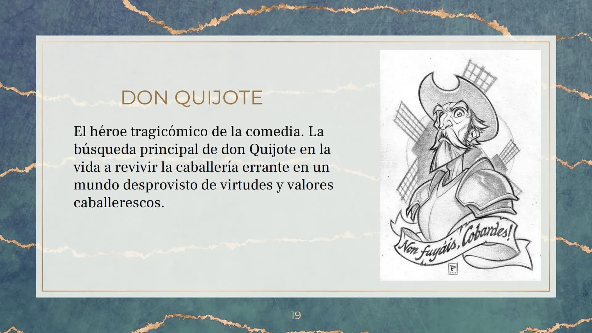 DON QUIJOTE DE
LA MANCHA CONTENIDOS
1. BIOGRAFIA DEL AUTOR, MIGUEL DE CERVANTES
SAAVEDRA
PRESENTACION DE LA OBRA
3. RESUMEN DE LA OBRA
2315
