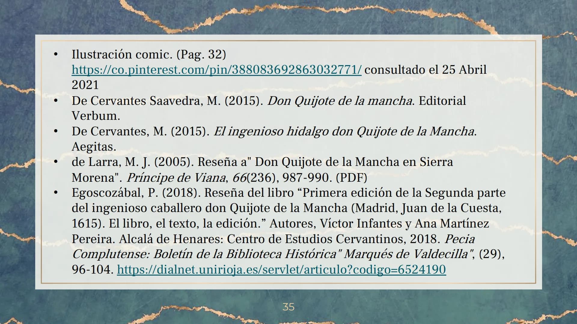 DON QUIJOTE DE
LA MANCHA CONTENIDOS
1. BIOGRAFIA DEL AUTOR, MIGUEL DE CERVANTES
SAAVEDRA
PRESENTACION DE LA OBRA
3. RESUMEN DE LA OBRA
2315
