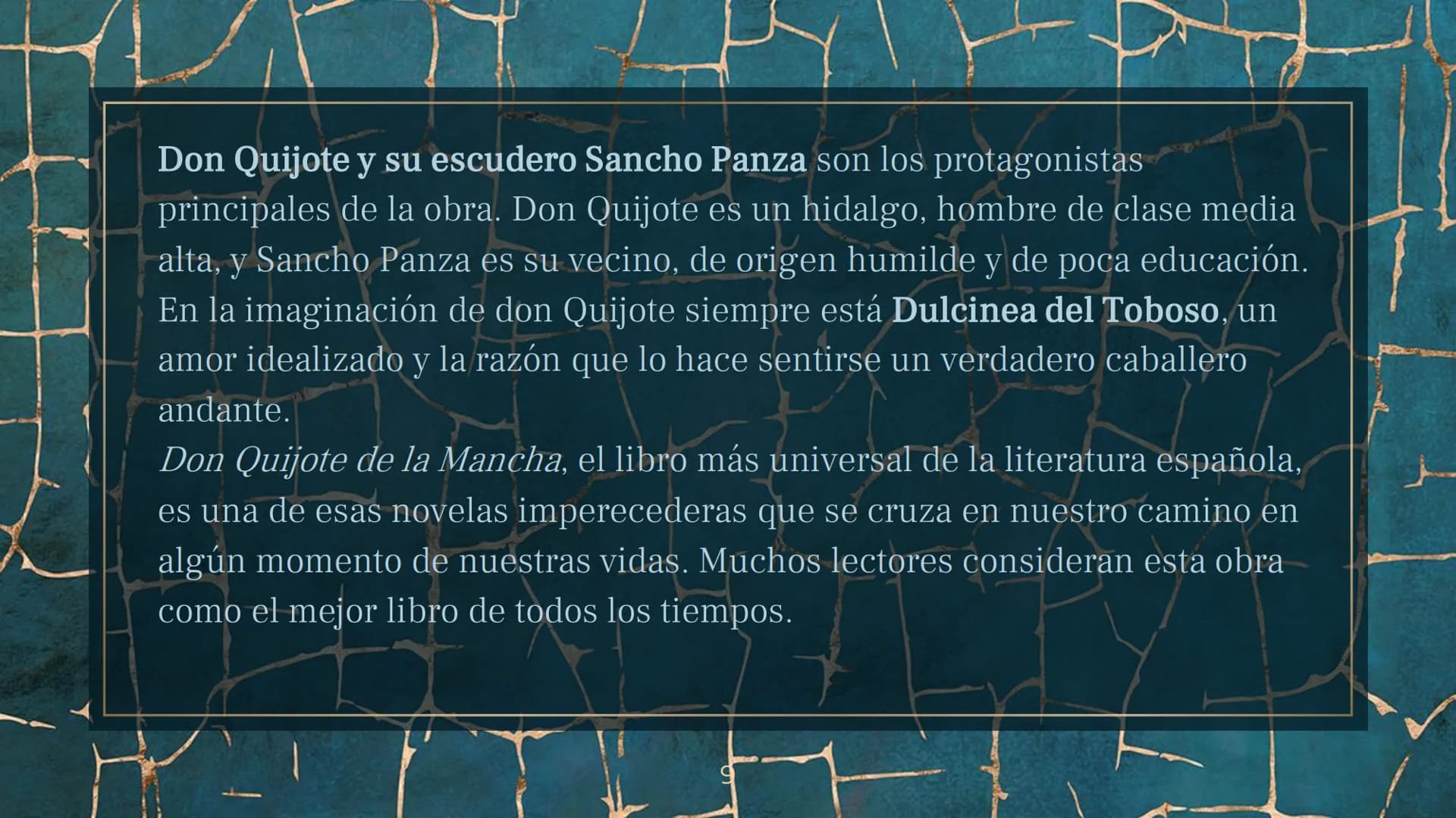 DON QUIJOTE DE
LA MANCHA CONTENIDOS
1. BIOGRAFIA DEL AUTOR, MIGUEL DE CERVANTES
SAAVEDRA
PRESENTACION DE LA OBRA
3. RESUMEN DE LA OBRA
2315
