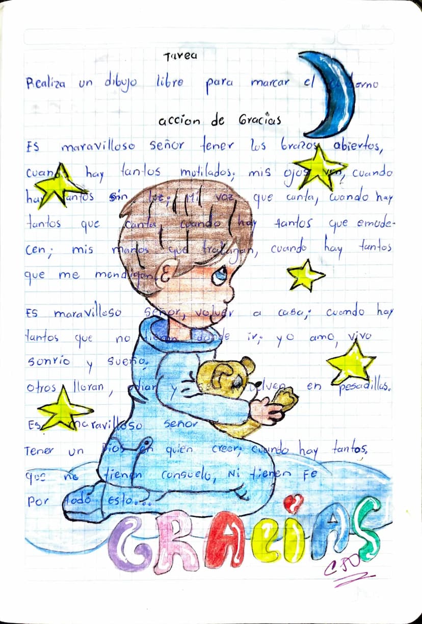 Julian Com Lopez
6-7 G
300
Pascual Bravo
2015
0
ง
O
ase
Norma Tavea
Realiza un
dibujo libre para marcar el
evno
ES
accion de Gracias
maravil
