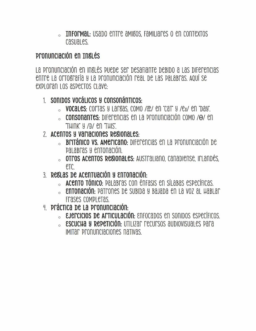 CONVERSACIÓN Y
PRONUNCIACIÓN EN
INGLÉS
conversación en Inglés
La conversación en Inglés aBarca Diferentes aspеCTOS Que van DesDe La
estructu