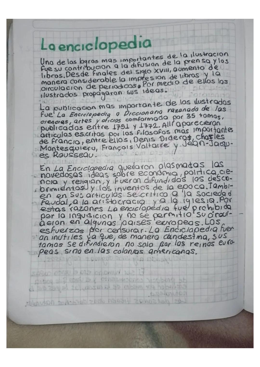 La enciclopedia
Uno de los logros mas importantes de la ilustracion
fue su contribucion a la difusion de la prensa y los
libros.Desde finale